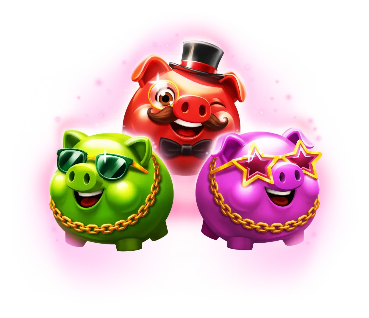 3 Luxury Piggies - hero character